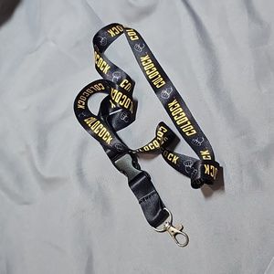 Coldcock Whiskey keyring necklace